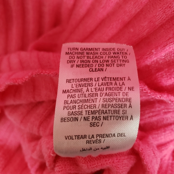 Areden Hot Pink Cropped Sweater. - Picture 3 of 5